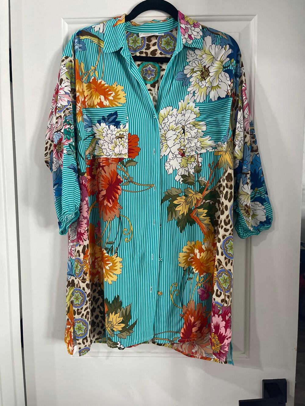 Vintage Johnny Was Cover Up/Shirt Dress